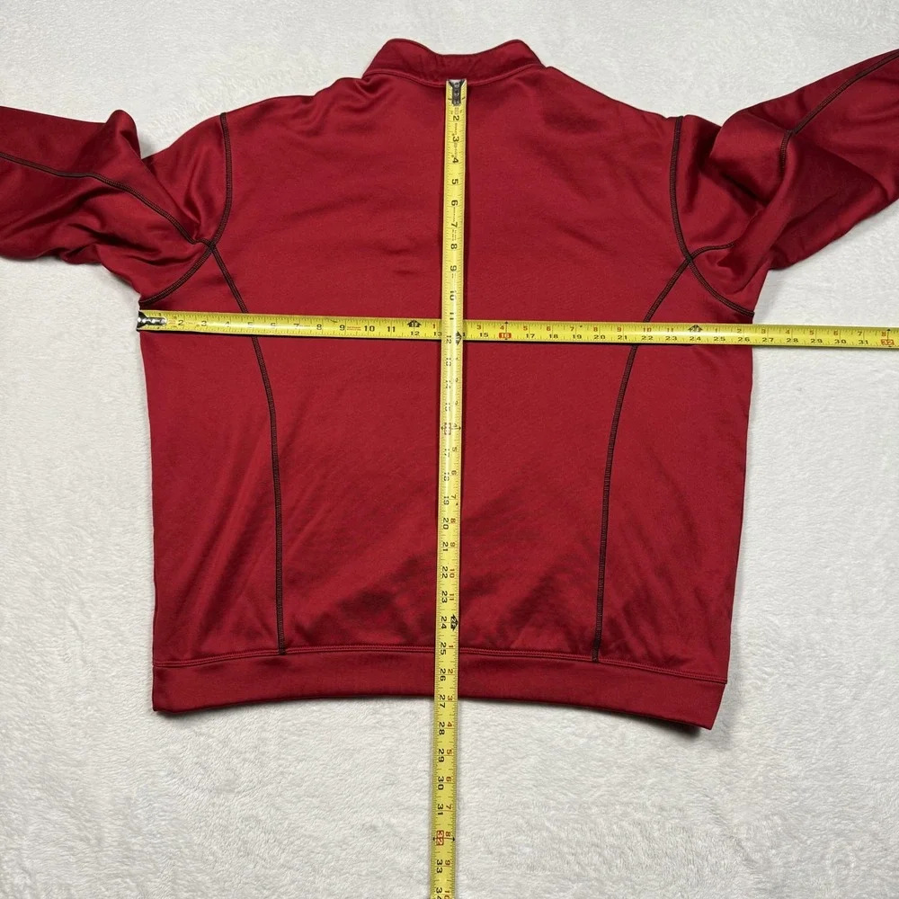 Nike‎ Golf Pullover Mens XL Red Therma-FIT 1/4 Zip Fleece Performance Outdoor